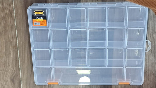 Nano Pure Çok Bölmeli Şeffaf Olta Takım Kutusu Organizer