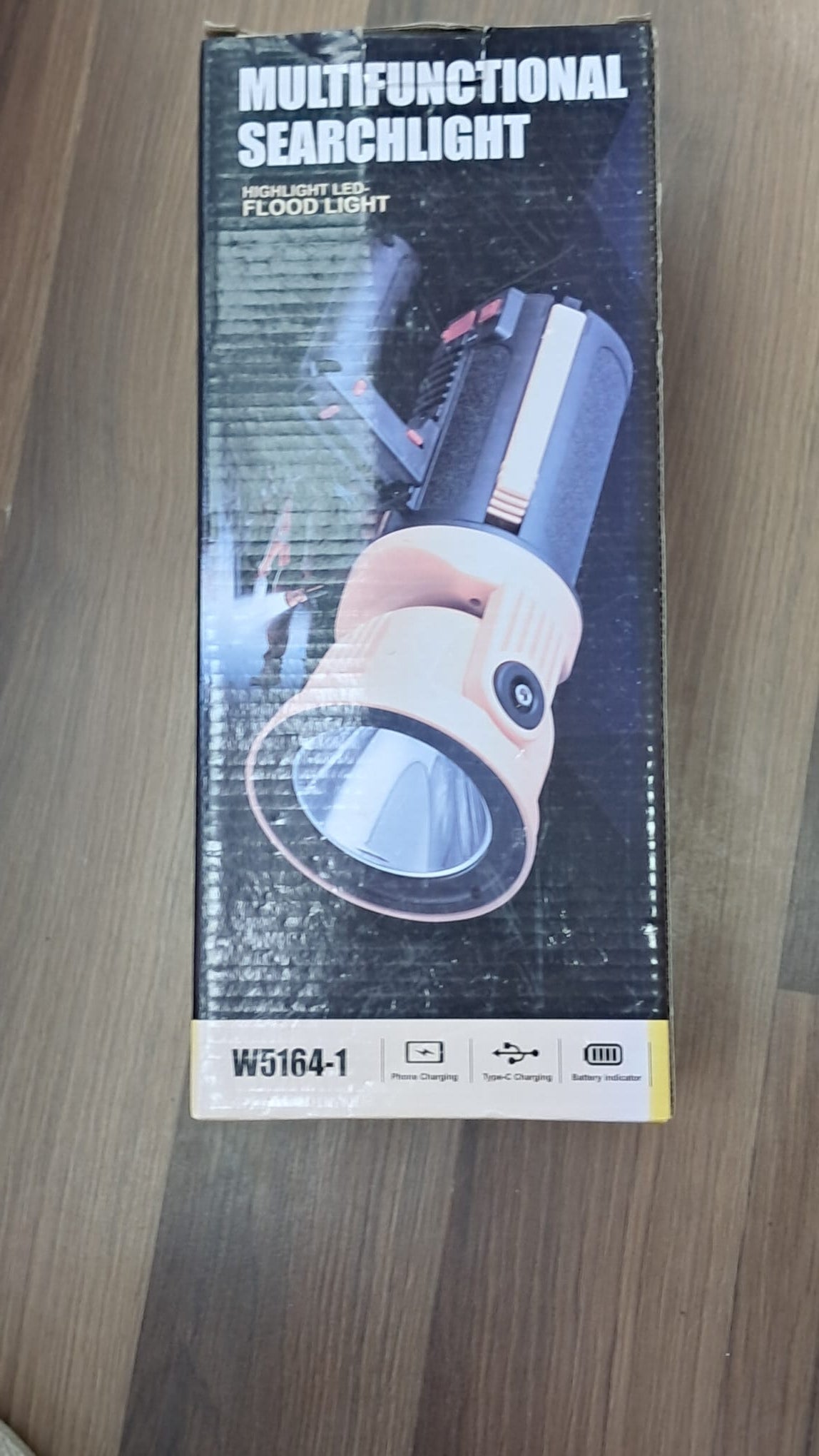 W5164-1 Multifunctional Searchlight LED Kamp Feneri Şarjlı El Feneri