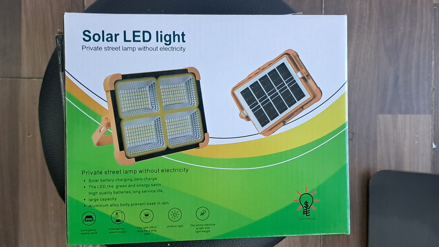 Solar LED Projektör Güneş Enerjili Şarjlı Kamp Lambası